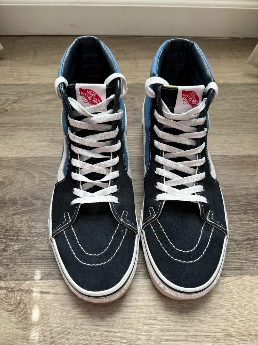 Vans Sk8-Hi Men's High-Top Sneakers in Navy, Black & White Unisex